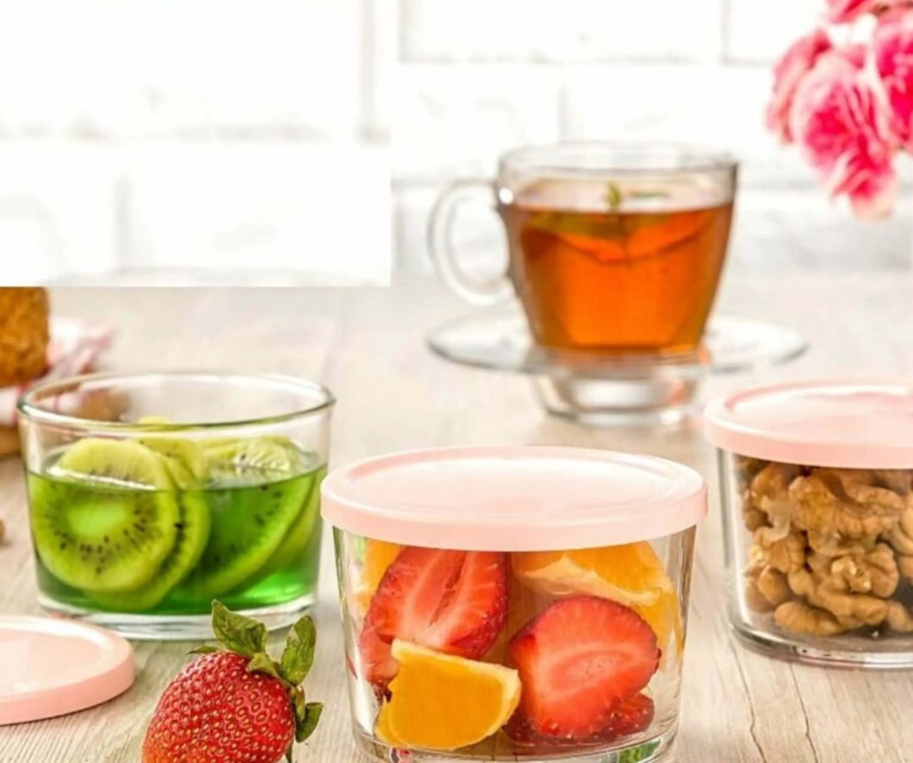 ظرف شیشه ای دبدار 190 میلی لیتر لیمون کد 196635 ظرف شیشه ای دبدار 190 میلی لیتر لیمون کد 196635